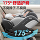 Heekin Plus-Germany Child Safety Seat 0-12 Jahre alt für Autos 360 Grad rotierende I-Größe-Zertifizierung Xingyue verbessert Gray Plus (All Age Issiz+ADAC)