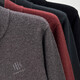 Hengyuanxiang 100% Cardigan Herren -Strickjacke 2024 Herbst und Winter Neue Jugend -Mode -Pullover Jacke Solid Color Pullover Stand Collar Schwarz M 170/48/105