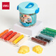 Deli 12 color food grade color mud kindergarten plasticine toys ultra light clay art handmade DIY clay children's birthday gifts start school graduation stationery blue