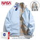 NASA RHUDE autumn jacket men's couple wear casual jacket men's autumn and winter baseball uniform trendy men's spring and autumn clothes men's khaki (reversible) M (115-135Jin Jin equals 0.5 kg)