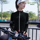 Mi Lan Cycling Suit Road Bike Cycling Suit Women's Long Sleeve Thin Outdoor Quick-Drying Sports Suit Blue Long Sleeve + Black Pants Cycling Suit/Summer M