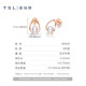 TSL Xie Ruilin (TSL) 18K gold pearl earrings women's geometric color gold earrings BD010