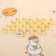 Lindo color mini adornos de pato amarillo gadgets luminoso creativo de kindergarten regalo de jardín de infantes pequeños adornos de pato luminoso al por mayor 12
