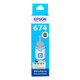 爱普生（EPSON） T674/673 原装墨水L850 L805 L801 L810 L1800喷墨打印机6色墨盒墨汁 674C               【青/蓝色】