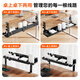 Behind the Scenes Hero TV Accessories Desktop Cable Management Rack Cable Manager Trough Box No-Punch Desktop Data Cable Strip Storage Box Organizing Line Wire Artifact Small Black