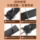 Warrior belt men's new cowhide pin buckle top ten authentic casual and versatile pure brand middle-aged and young business pants belt black [with hole punch]