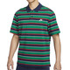 Nike (Nike) Polo Men's Men's Summer Coton Pure Coton respirant confortable Affonction Casual Stripe Runched Running Sportswear's Men's Courtettes FN3897-410 XL