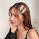 Seamless hairpin for women, new side forehead bangs clip, makeup hairpin, high-end duckbill clip, head accessories, coffee color, 3 pack