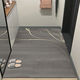 Beiyan entrance floor mat, entrance door mat, door mat, cuttable entrance floor mat, entrance door, water-absorbent anti-slip carpet, light luxury - gray 100cm*120cm