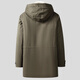 
NLMN mid-length parka overcoming men's winter [Fur integrated] Coyote fur inner liner coat leather fur coat men's military green wolf fur inner liner cashmere sleeves 2XL (135Jin[Jin equals 0.5 kg]-150Jin[Jin equals 0.5 kg])