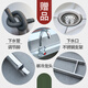 Commercial stainless steel sink with bracket kitchen single and double sinks washing dishes and vegetables wash basin with platform hotel ordinary model 100*50*80 right sink left flat