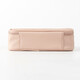MUJI Cosmetic Bag Storage Bag Portable Toiletries Bag Storage Bag Home Travel Beauty Tool Set Wide Mouth/Length 13 Width 9 Thickness 4cm/Pink Beige 1 Count