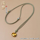 Yikai semi-finished pendant lanyard, special rope, jade pendant, beeswax necklace rope, men's and women's pendant rope, hand-woven rope, dark coffee color, about 1.8 mm thick