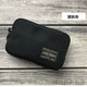 Ayub Japanese men and women personalized zipper short coin purse clutch bag coin card bag min pocket bag storage small bag custom gray nylon cloth [small size]