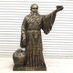 Wine Saint Dukang imitation copper sculpture Wine Fairy tasting glass fiber reinforced plastic statue Customized tavern and winery Yidi figure ornaments Du Kang Dingjin
