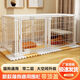 Jiamen JIAMEN (JIAMEN) anti-jailbreak fence dog cage, household dog isolation fence, free combination reinforcement for small dogs, cats and dogs, Teddy Corgi, black, bold and reinforced, anti-tilt, 6 pieces 120*60*70, with top to prevent jailbreak