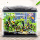 SUNSUN fish tank aquarium goldfish tank with light fish tank filter glass fish tank desktop fish tank black HR-230 with fish tank light water pump (with 18 pieces)