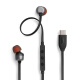 Auriculares con cable JBL Tune310C Interfaz Tipo-C Auriculares In-Ear Heatphones de computadora Adecuados para el dispositivo USB-C Conectado y reproducción de negro