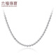 Lukfook Jewelry Platinum Necklace Platinum 950 Pearlescent Plain Jadeite Chain Price Approximately 5.55g - Type B