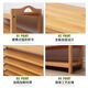 Simple shoe rack multi-layer space-saving shoe storage rack dust-proof rental artifact home door bamboo storage rack original color simple flat shoe rack 6 layers 100