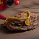 Zhaoliang Ancient Style Gold Armband Gold Armband Women's Natal Rotes Seilarmband Goldbrazelement Valentinstag Geschenk etwa 9 Gramm (Halbkreis der Müllkippe)