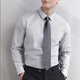 Jukeyi Tie Men's Free Formeal Wear Business Tie Mariage Groom Best Man's Best Wedding Shirt Zipper [New Style Gratuit] Black Twill