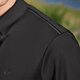SEVEN outdoor/seamless/high elastic SEVEN easy-care long-sleeved polo shirt men's wool warm lapel T-shirt black L (175/92A)