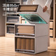 Shantou linun tiroir de rangement épais tabot de rangement japonais boîte de rangement boîte à chaussures ménagers rangement armoire armoire armoire armoire boîte de rangement (un paquet de gris de riz) Cadre extérieur gris de riz + tirage transparent 45-3523 profondeur 45 largeur 35 hauteur * 23cm