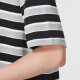 Nike (Nike) Camiseta Sitio web oficial de los hombres Summer Summer Nuevo solapa informal Camisa de algodón transpirable Sportswear FN3897-010/algodón/franja en blanco y negro (165/84a)