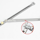 Thousand-speed wheel punch-free wind brace broken bridge aluminum door and window limiter retainer 304 stainless steel universal for internal and external windows 2 pieces