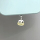 Ye Yu is suitable for summer fresh style, exquisite glitter, cute big-eyed frog pendant, mobile phone hole dust plug, big-eyed frog type oval (anti-lost rope)