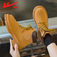 
Huili women's shoes for winter Martin boots for women plus velvet warm snow boots cotton shoes for women 0637 yellow - four seasons 36
