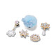 Crocs Crocs Smart Star Accessoires Höhlenschuhe strukturierte Eis und Schneewelt Fünf-teilige Set strukturierte Eis- und Schneewelt-Fünf-teilige Set