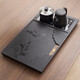 Ru Kiln Kung Fu Tea Set with Tea Tray All-in-One Fully Automatic High-end Home Tea Table Kung Fu Tea Making Complete Set Xishang Meishao Tea Tray (80x45cm) Single Tea Tray