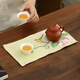 Tang Feng absorbent tea towel household painted Zen rag pot towel tea table special tea set towel new Chinese style fabric suede tea towel (bamboo peace)