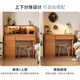 Genji Wood Language Solid Wood Dressing Table Simple Retro Dressing Table Bucket Cabinet One-piece Cherry Wood Furniture Bedroom Dressing Table + On Shelf