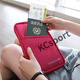 Minghuitong Passport Bag Travel Multifunktions-Aufbewahrungsbeutel Passport-Beutel Pack Ticket Bag Travel Supplies Lila lila