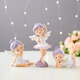 Xixiao Ballet Girl Ornaments Cute Cartoon Bedroom Bedside Table Desktop Children's Princess Room Decorations Small Gifts Ballet Princess Princess Tea Party