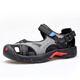 
HUMTTO summer beach sandals outdoor camping trail shoes men's lightweight breathable toe sandals maroon/black 40