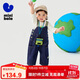 Mini Bala Boys and Girls Pants Spring and Autumn New Baby Overalls Cute and Cute Baby Jeans