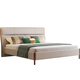 Mengmeisxuan lit wujin bois en bois massif nouveau en cuir chinois lit double lit haut de gamme lit de mariage lit 1,8 m lit jw-206 695a le matelas est doux de l'autre côté et dur de l'autre côté