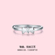 Saturday Fortune (ZLF) PT950 platinum ring for women, sweet bow live platinum ring for girlfriend T size 13 - 2.11g