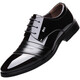 Yierkang zapatos para hombres para ropa formal más aterciopelado zapatos de cuero de encaje cálido tibio para hombres y9928 43 43