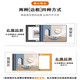 槐序现代简约电表箱画装饰画轻奢抽象肌理画高级感餐厅配电箱电盒挂画 JD12392 50*40cm(遮挡40*30)掀盖黑框