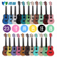 Dahuixia Kids Gitarre Ukulele 23 Zoll Männer, Studentinnen und Kinder Anfänger Musikinstrument Little Uklili Ukul 23 Zoll grünes Wasser 21 Zoll