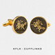 Manschettenknopf neue Xiangyun Qilin Manschettenknöpfe Herren-High-End-Hemdhemdheizhülsen Nagel Luxus französische Manschettenknöpfe Manschettenknöpfe L711 Gold Manschettenknöpfe-Xiangyun Qilin