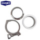 EGQBY 316L stainless steel clamp set 304 clamp + 2 welded joints + 1 PTFE gasket 219*3 chuck 235 stainless steel