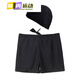 Zailu swimming trunks men's swimming cap and swimming goggles two-piece set equipment hot spring flat angle anti-embarrassment trendy brand enlarged quick-drying men's swimming trunks black swimming trunks + boxed nose clip earplugs M M recommends 70-80 Jin Jin equals 0.5 kg