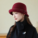 Xiangxueyuxiu (xiangxueyuxiu) hat women's 2025 new fashion trend autumn and winter cold hat women's warm fisherman hat women's face-showing small woolen hat black M (56-58cm)