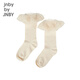 jnby by JNBY Jiangnan cloth children's clothing high-tube socks mesh fashionable casual cute autumn and winter girls and children 6O8N13540 058/green gray and white 30